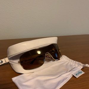 Oakley gold rimmed sunglasses